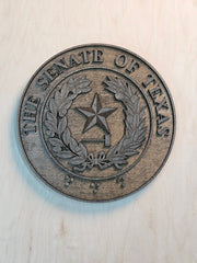 Senate of Texas Wood Seal