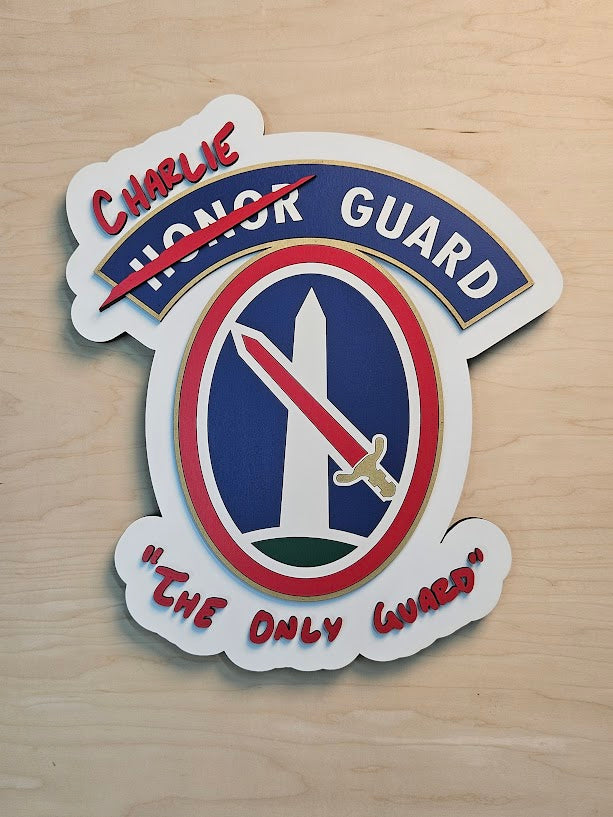 Charlie Guard Custom Wood Patch