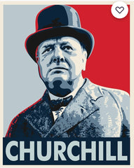 Churchill Propaganda Wood Art