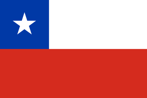 Chile Wood Flag